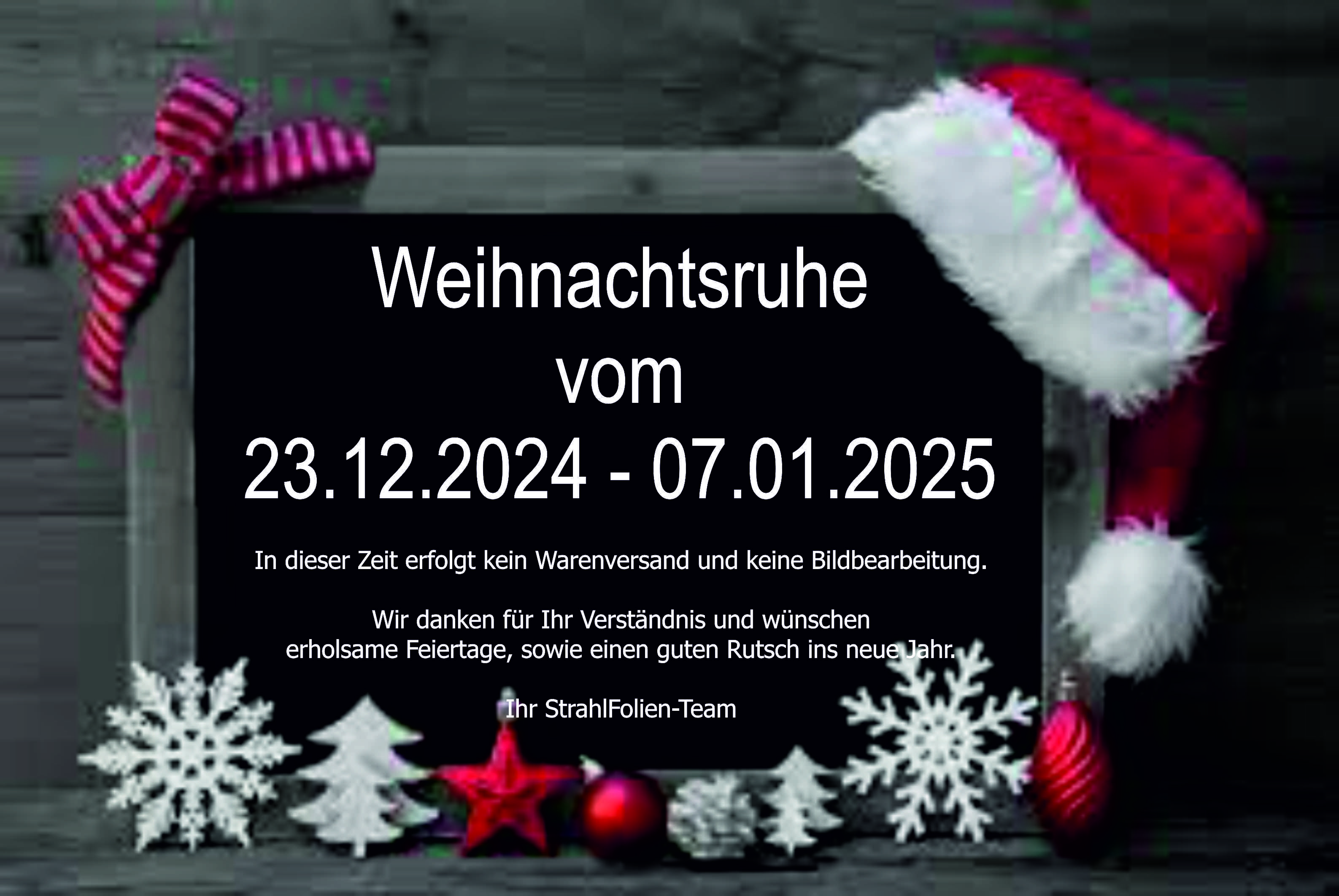 Weihnachtsruhe 2024